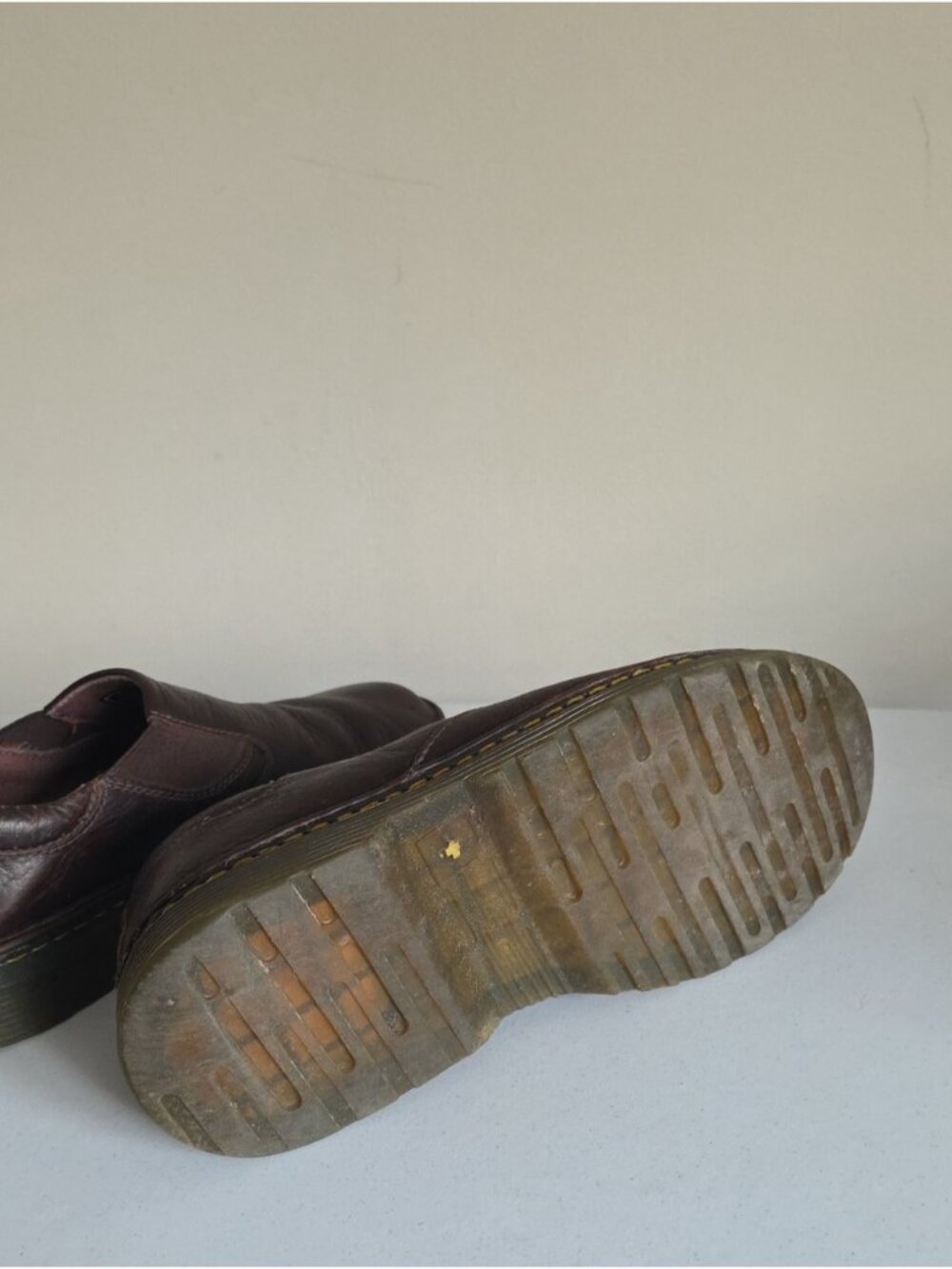 DR.MARTENS | Orson Men's Leather Slip-On Shoes Brown Sz 10 - Picture 5 of 6